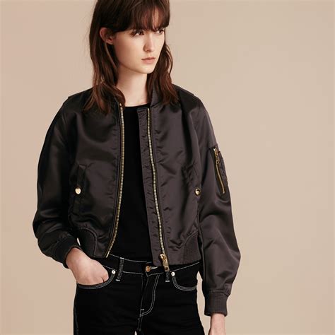 burberry crop jacket|burberry bomber jacket women's.